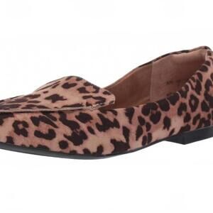 Rose Leopard Loafer Flat / Women's 9.5 / New / Rose Leopard / Stylish & Chic